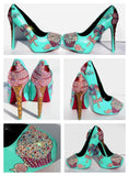 Ice Cream & Cupcake Crystal Heels - Wicked Addiction