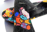 Pop Art Swarovski Crystal Heels - Wicked Addiction