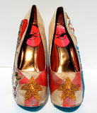 Hand-Painted Circus Ringmaster Crystal Heels - Wicked Addiction