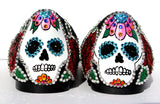 Day of the Dead Swarovski Sugar Skull Flat - Wicked Addiction