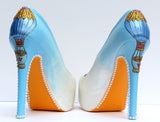 Hand-Painted Hot Air Balloon Heels - Wicked Addiction