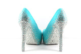 Tiffany Blue Heels with Swarovski Crystals (Multiple Color Choices) - Wicked Addiction