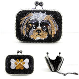 Swarovski Crystal Puppy Clutch - Wicked Addiction