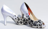 Crystal Leopard Wedding Heels - Wicked Addiction