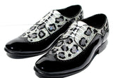 Men's Swarovski Crystal Leopard Wing Tip Shoe - Wicked Addiction