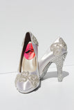 Swarovski Crystal White Wedding Heel - Wicked Addiction