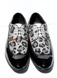 Men's Swarovski Crystal Leopard Wing Tip Shoe - Wicked Addiction